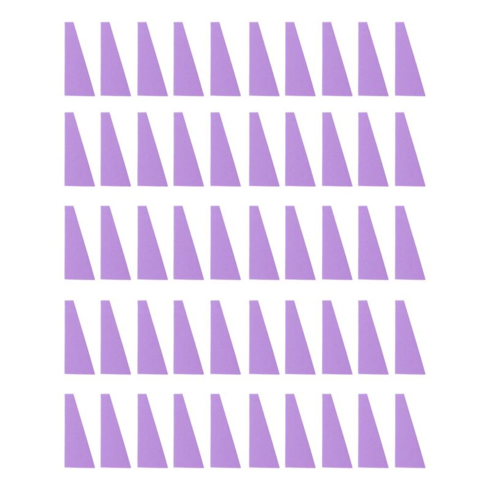 Trapezoid Face Makeup Sponge Purple 50 Pcs